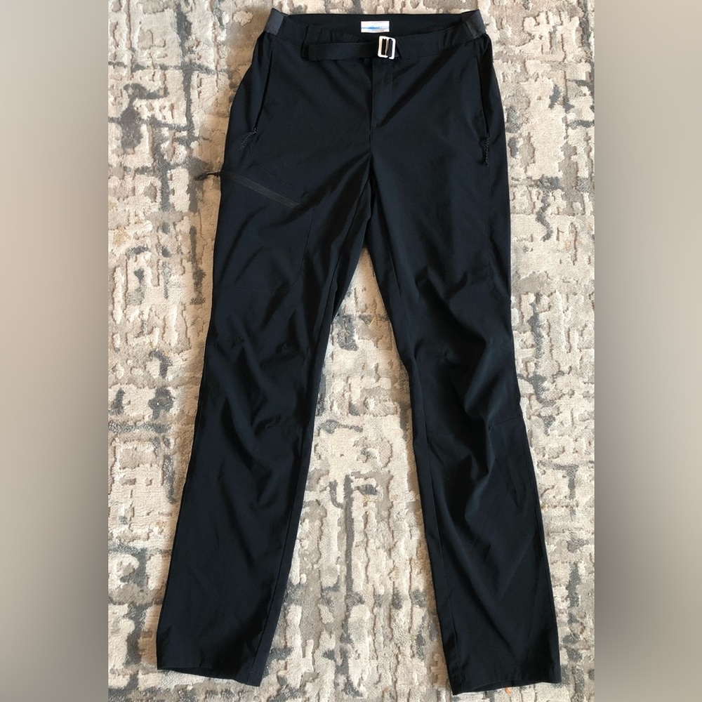 Columbia Titanium Pants Black Belted Women’s 6 Hiking